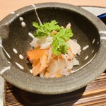 京橋 天冨良と鮨 いしい - サーモンマリネ