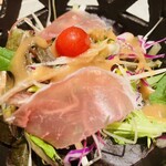 京橋 天冨良と鮨 いしい - ひと口サラダ