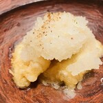 京橋 天冨良と鮨 いしい - 穴子煮おろし