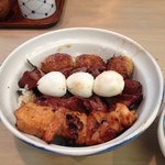 栄一 - 正肉、レバー、つくね、砂肝＆はつ、うずら卵