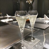 渋谷 鉄板焼き 凛 - 乾杯