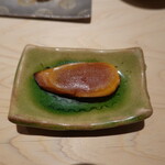 千葉たかおか - 自家製からすみの味噌漬け、軽く炙って