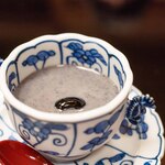 よし町 - 2024.6 豆乳寒天 黒胡麻ソース 黒豆
