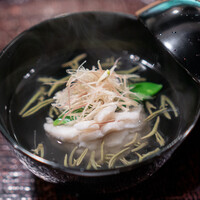 心根 - 岩魚と黒豆を練り込んだ玉子豆腐のお椀