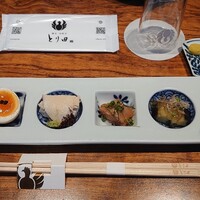 とり田 博多本店 - 前菜五種
