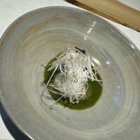 すし うおいち - 牡蠣の抹茶ソース