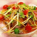 トラットリア ガバチョ - 冷製ローストビーフ（ジンジャーソース）