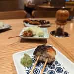 うなぎ 焼き鳥 う福三宮 さんちか味ののれん街 - ♪鰻の蒲の穂焼き♪ 上手に骨抜きされていて塩加減も丁度良き♡