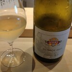 すしやのたい悟 - 白グラスワイン・アルザス（リースリングブレンド）