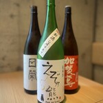 鉄板焼 天晴れ - 各地の日本酒をご用意しております。