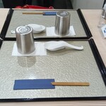 つけ麺 青木 - 配膳