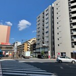 UNITY CAFE - 上落合二丁目交差点で山手通りを渡ります