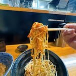 自家製麺 TANGO - 和え玉に超辛まぶしてウマ〜❤️