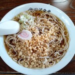 田沢食堂 - 「冷たぬきそば」500円＋大100円