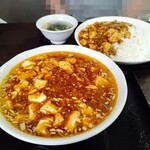 中華料理 桃菜 - 「麻婆麺」880円「麻婆飯」ｽｰﾌﾟ付850円