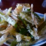 慈久庵 - 地葱の天ぷら