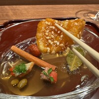 KOBAYASHI - 豚肉の飴がけ、箸上げ