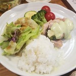 キッチン ブルー グローブ - ワンプレート