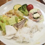 キッチン ブルー グローブ - 最後のワンプレート