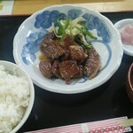 伊江牛 - サイコロステーキ定食¥1,820