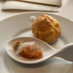 レストランMINAMI - アミューズ　サーモン・ポンデケージョ