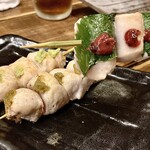 すし酒場 魚あるき - 「ささみ(わさび)（税込￥240）」「ささみ(ゆずこしょう)（税込￥240）」「ささみ(梅しそ)（税込￥240）」