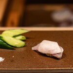 寿司つばさ - 喉黒と千枚漬け