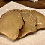 すし酒場 魚あるき - 「いぶりがっこ（税込￥480）」