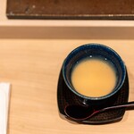 寿司つばさ - 新玉葱の茶碗蒸し