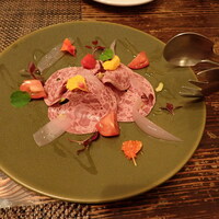 pantagruelico  - 鹿肉のモルタデッラと自家製モッツアレラ