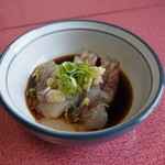 汐浜 - ヒラメと真鯛の漬け
