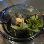 紅葉 - なすの揚げ浸し三つ葉のせ