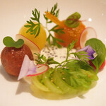 ラ・グランド・メゾンTOKYO - ランチコース 7865円 のトマトの花冠