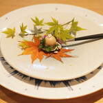 ラ・グランド・メゾンTOKYO - ランチコース 7865円 の利尻昆布の出汁ボール