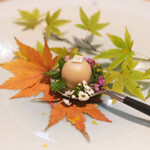 ラ・グランド・メゾンTOKYO - ランチコース 7865円 の利尻昆布の出汁ボール