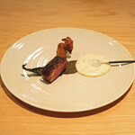 ラ・グランド・メゾンTOKYO - ランチコース 7865円 のフランス産のシャラン鴨 白トリュフのオイル