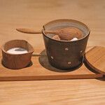 ラ・グランド・メゾンTOKYO - ランチコース 7865円 のミルク、角砂糖