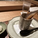 虎白 - 鮎ドボ この餅米も最高の相性