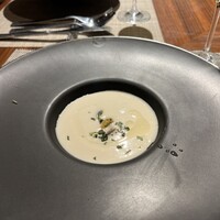 キャトルラパン 北梅田 - 白インゲン豆の冷製スープ