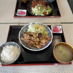 ドッグクルーラッキー - 料理写真:なすと豚肉の生姜焼き