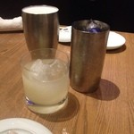 雨後晴 - 柚子酒と生ビール
