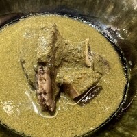 松栄 六本木店 - 鮑のきも和え　食べた後にきもソースは残しておいて下さい。それを使って・・・秘密