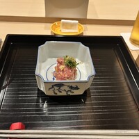 すし昇 - 蓬莱牛もも肉の味噌和え