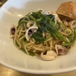 かじゅある いたりあん PePe - ヤリイカとほうれん草の明太子ソース