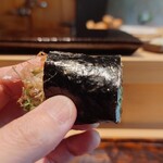 鮨 三心 - 紫雲丹/毛蟹/トマト/ハーブの和え物