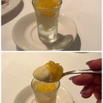 オザミトーキョー - ほんの数口サイズですが、甘酸っぱい甘夏と、程よい甘さのバニラアイスが
      お肉の後のお口直しにピッタリ♪(๑˃̵ᴗ˂̵)