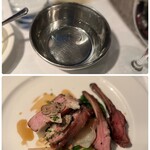 オザミトーキョー - 骨付き肉はフィンガーボウルが用意され
      手掴みでどうぞ、とのこと。
      こちらはさらに肉肉しいですが、味わい深く美味しいです♪(*^o^*)