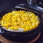 【ランチコース】とうもろこしの土鍋ご飯にフレンチ仕立ての魚介のメインなど全部6品