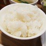 キッチン ブルー グローブ - ご飯大盛りのアップ