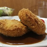 キッチン ブルー グローブ - 横から、特性ソースはタップリ！